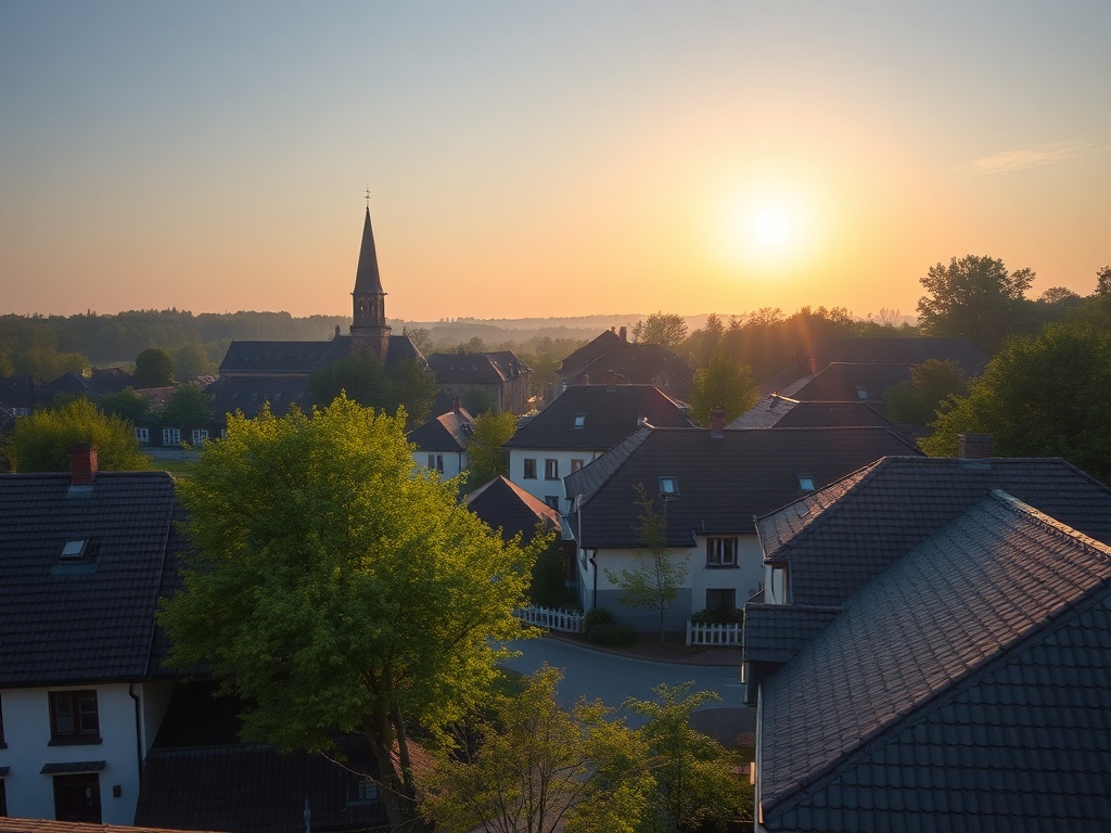 Kwitnące białe kwiaty kasztanowca na tle błękitnego nieba w Tomaszowie Mazowieckim.